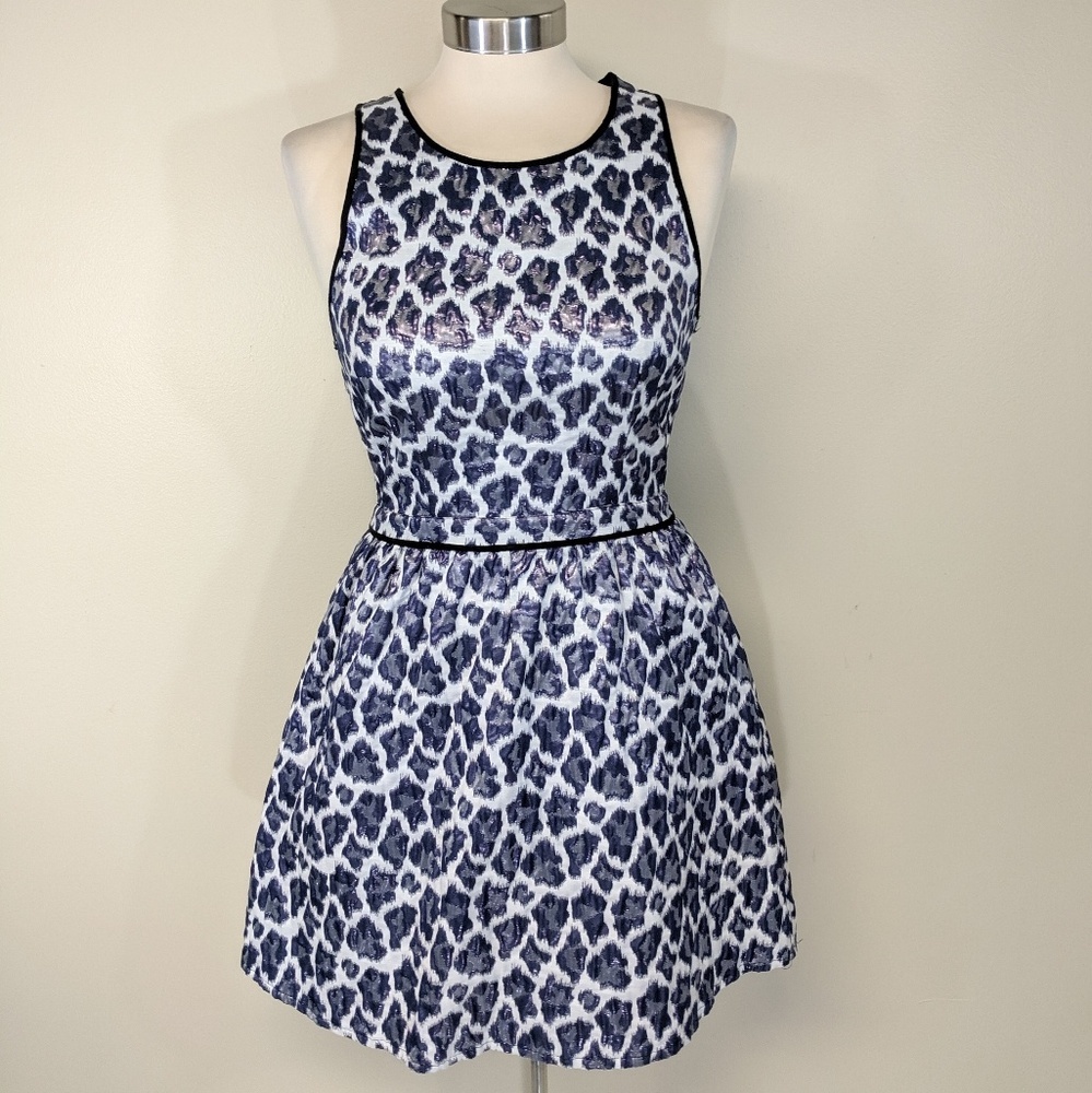 Top Shop Leopard Fit & Flare Dress - Picture 4 of 7